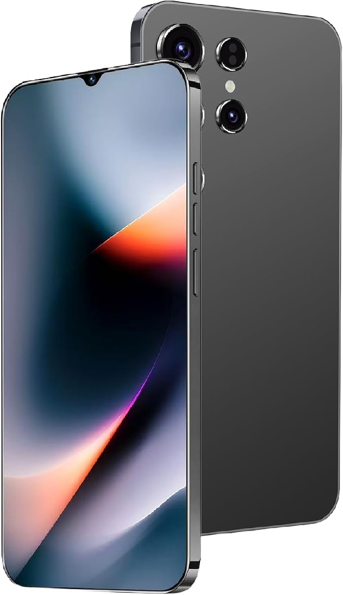 Unlock Phone, 4G Network Android Phone, 6.3-inch Screen, 2GB RAM+16GB ROM/TF 128GB, Dual SIM Cards, Dual Cameras, Suitable for Novice Users (89black) by Unknown