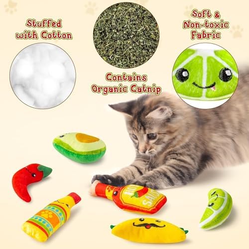 L1rabe Mexican Catnip Toys for Cats, Kitten Birthday Gift for Kitty Lovers - Image 3