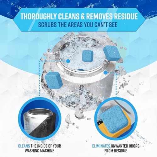ACTIVE Washing Machine Cleaner for Pet Owners Enzymatic Deep Clean Descaler for Cat & Dog Hair, Urine, Odor, Residue, 24 Septic-Safe Tablets for Top Load, Front Loader, HE Washer Tub - 1 Year Supply - Image 5