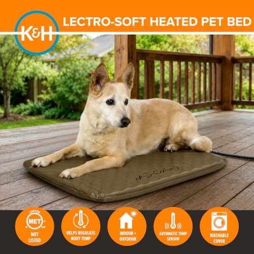 K&H Heating Pad, Lectro-Soft Outdoor Pet Bed, Safety Listed, 24x19in, 40W - Image 2