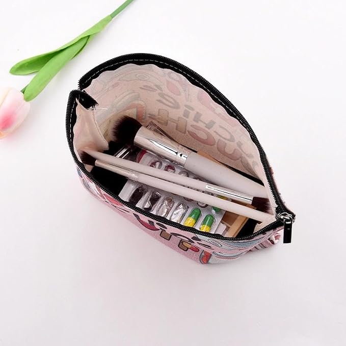 Small Ouchie Pouch Bag Canvas Medicine Storage Bags Wound Care Travel Bag Drug Storage Bags for Medicine First Aid Kit Zipper Pouches Emergency Pouch for Women Girls Doctor Nurse Pouches for Work - Image 5
