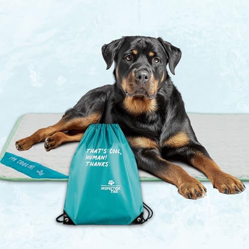 INSPECTOR TAIL Dog Cooling Mat, Indoor & Outdoor, XXL Self Cooling Pad by InspectorTail