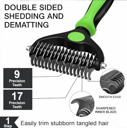 Dog Brush for Shedding,Deshedding Slicker Undercoat Rake Brush for Dog,8PCS - Image 4