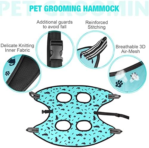 ATESON Dog Grooming Hammock - Pet Harness for Grooming Nail Trimming (XXL 120lb), Dog Sling for Nail Clipping, Dog Hanging Holder for Cutting Nail with Nail Clippers - Image 5