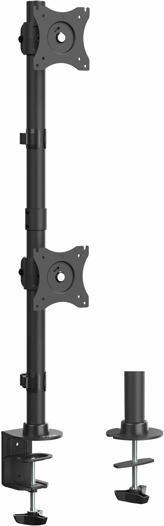 VIVO Dual Monitor Desk Mount Stand with Height Adjustment and VESA Plates for 2 LCD Ultrawide Screens up to 34 inches, Stacked Array, STAND-V002R by Unknown