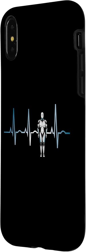 iPhone X/XS Ai Heartbeat Love Ai EKG Heart Funny Idea for Ai lover Case - Image 2