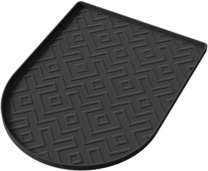 Silicone Coffee Mat,15.8"x 11.8"in Bar Mat for Countertop,Heat-Resistant,Non-Slip,Leak-Proof,Fit for Coffee Maker/Espresso Machine-Black - Image 8