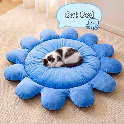 Cat Tunnel Bed with 20 Cat Toys, Kitten Toys for Indoor Kittens,Blue - Image 6