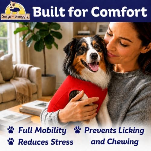 Surgi Snuggly Dog Surgery Recovery Suit, Cone Alternative, Spay/Neuter LL - Image 5