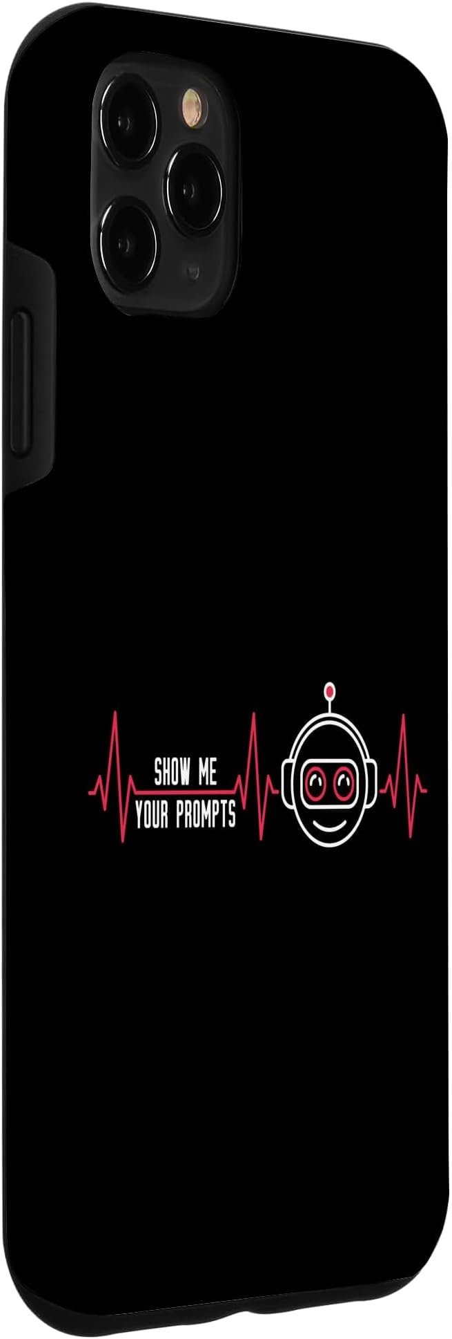 Show Me Your Prompts AI Artificial Intelligence Heartbeat Case for iPhone 11 Pro Max - Image 3