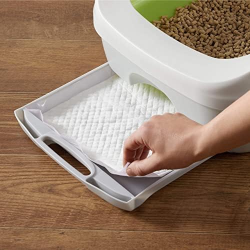 Amazon Basics Cat Pee Pads, Super Absorbent, Odor Control, Universal Fit for Litter Box, Disposable, Multi Cat, Unscented, Purple, 40 Count - Image 6