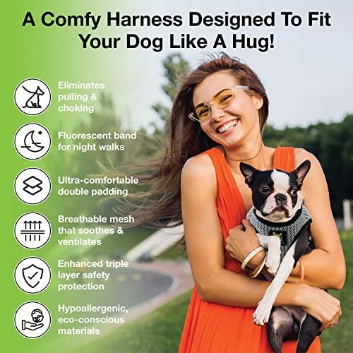EcoBark Step in Dog Harness Reflective Soft Ultra Padded Mesh Dog Harnesses for XXS, XS, Small, and Medium Dogs Eco-Friendly Comfort Secure Halter No Pull Adjustable Pet Vest - Image 3