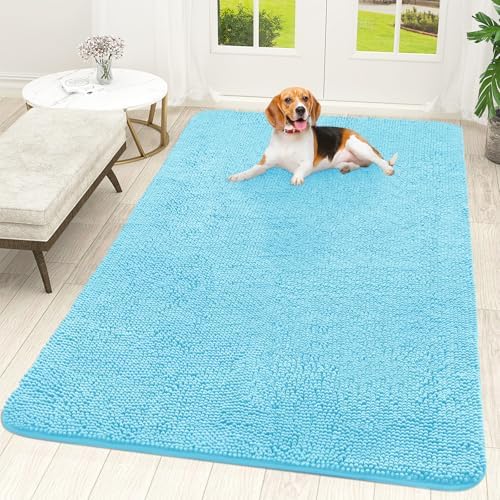 OLANLY Dog Door Mat for Muddy Paws 70x46, Super Absorbent Chenille Mud Mat by OLANLY
