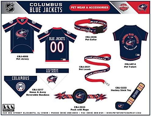 Pets First NHL Columbus Blue Jackets Jersey for Dogs & Cats, X-Large. - Let Your Pet Be A Real NHL Fan! - Image 6