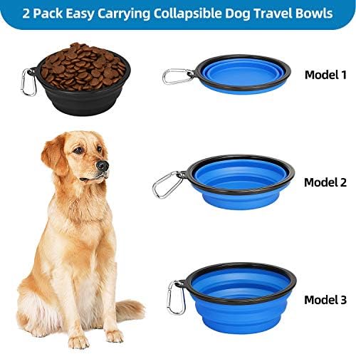 Kytely Large Collapsible Dog Bowls 2 Pack, 34oz Foldable Dog Travel Bowl - Image 3