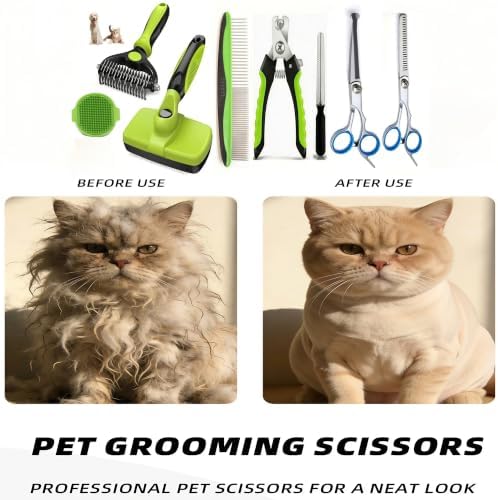 Dog Brush for Shedding,Deshedding Slicker Undercoat Rake Brush for Dog,6PCS - Image 7