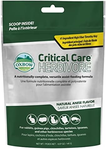 Oxbow Critical Care Herbivore, Rabbit & Guinea Pig Recovery, Anise, 141 g by OxbowAnimalHealth