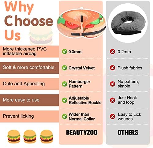 BEAUTYZOO Dog Cone Collar Alternative After Surgery,Pet Neck Donut E‑Collar - Image 6