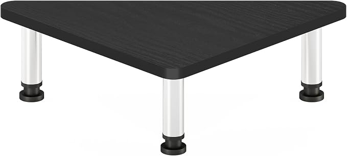 Furinno Turn-N-Tube Corner Monitor Riser Stand with Stainless Steel Tubes, Americano - Image 7