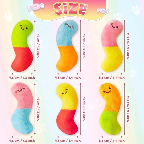 L1rabe Worm Candy Catnip Toy for Cats, Kitten Birthday Gift for Kitty Lover - Image 2