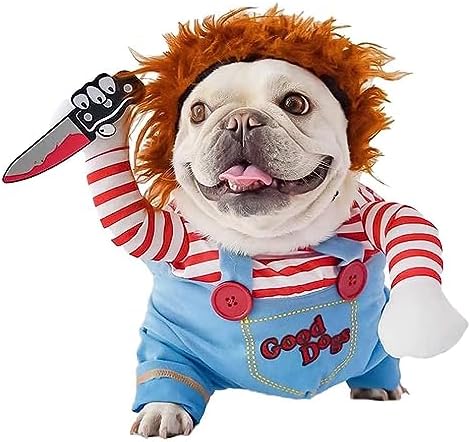 Pet Halloween Costume, Dog Funny Costume Halloween Cosplay Outfits Cute Clothes Adjustable Party Dress Up Apparel Accessories for Small Medium Large Dogs(X-Large) by AIMICOCA