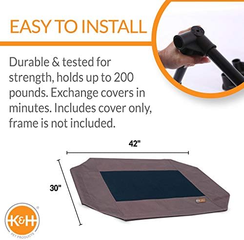 K&H Outdoor Elevated Dog Bed Pet Cot Replacement Cover, Large 42 X 30 Inches (Pack of 6) - Image 2