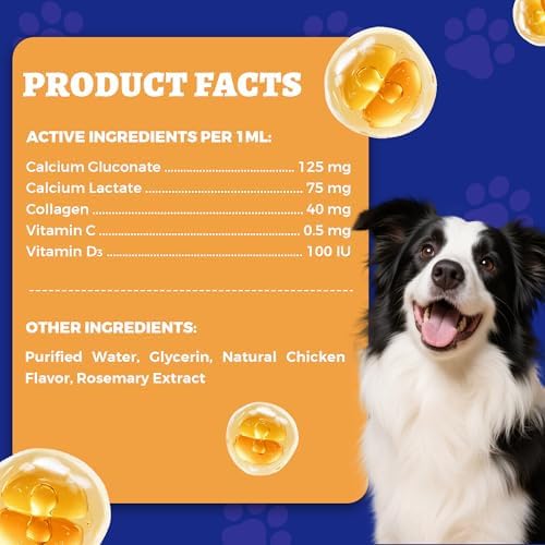 Wellix 4.06 fl oz Liquid Calcium Supplement for Dogs and Cats - Image 7