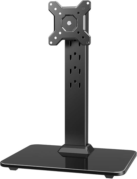 HUANUO Monitor Stand, Freestanding VESA Mount for 13 to 34 Inch Screens, Holds up to 44lbs, 5 Height Options, Swivel Desk Stand Riser With 360 Rotation, VESA 75x75mm/100x100mm by HUANUO