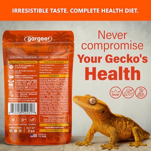 Gargeer 2oz Picky Geck Energy Nectar Diet - Crested Gecko Food. Made in USA - Image 2