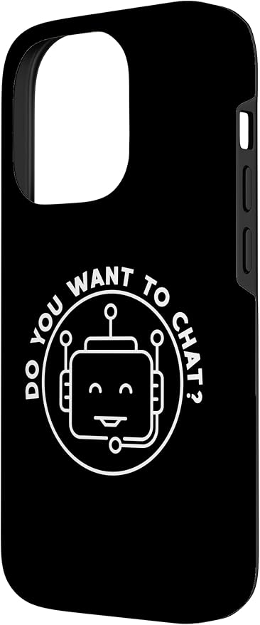 Chatbot - Do You Want To Chat? AI and ML Geek Case for iPhone 14 Pro - Image 2