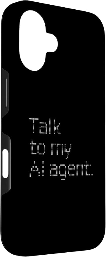 Talk to My AI Agent - Minimalist Tech Design Case for iPhone 16 - Image 3