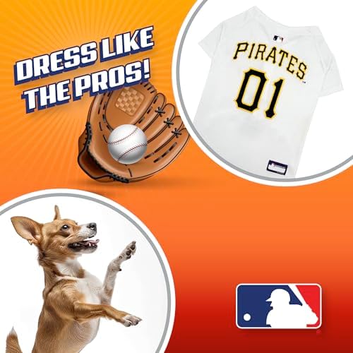 Official MLB Pittsburgh Pirates Pet Jersey for Dogs & Cats, Size Small - Stylish Baseball Jersey for Your Furry Fan- Show Off Team Spirit with The Perfect Fan Apparel Gear for Pet, Dog & Cat - Image 5