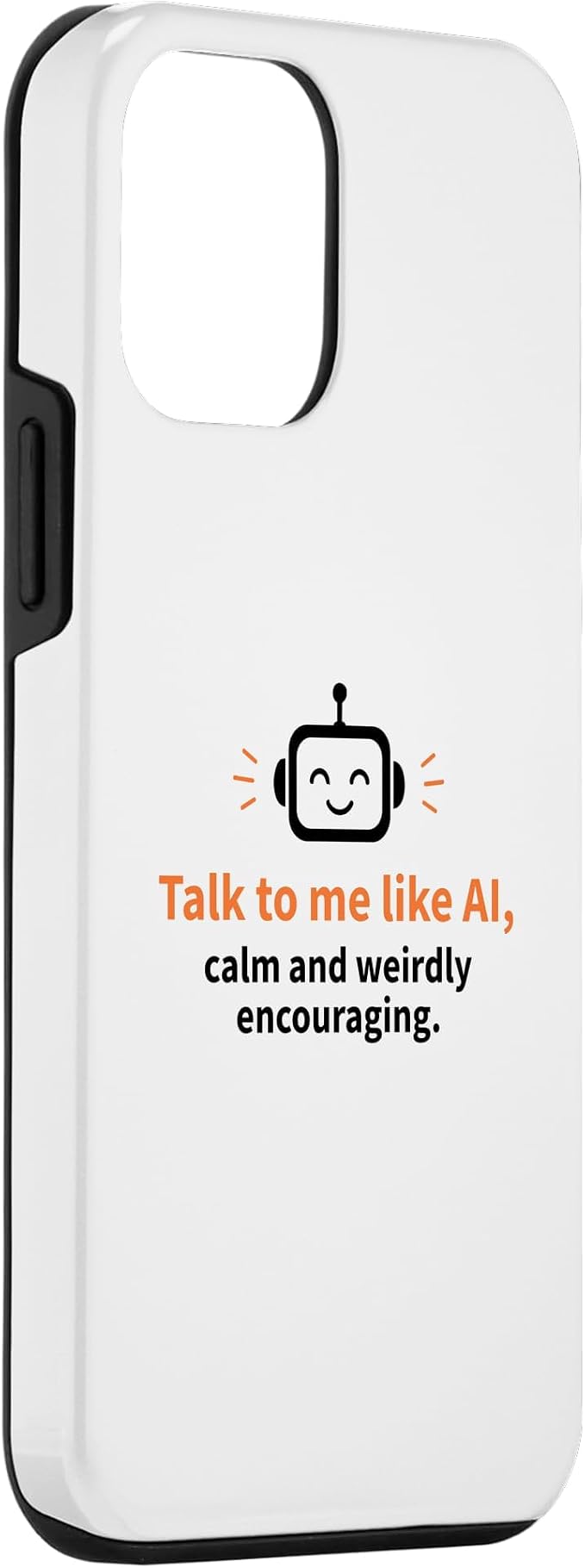 AI Robot Calm Encouraging Tech Support Case for iPhone 12 mini - Image 3