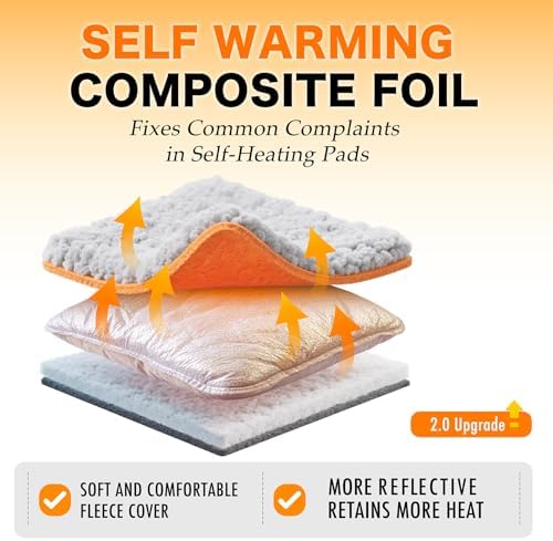 Self Warming Cat Bed, 2.0 Upgraded Thermal Mat for Indoor Cats, 15 x 19 In - Image 2