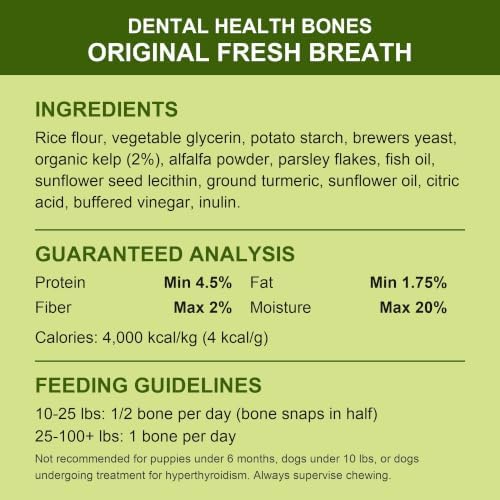 Indigenous Pet Dental Health Bones - Original Fresh Breath, 2-Pack (17 oz Each) - Image 2