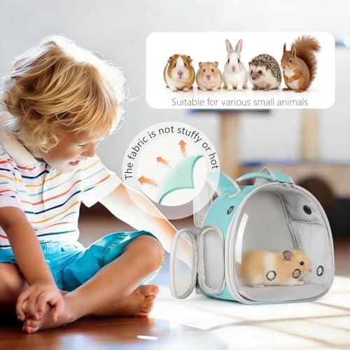 Guinea Pig Backpack, Space Capsule Bubble Window Small Animal Backpack for Guinea Pig, Bird Bunny Rat - Image 5