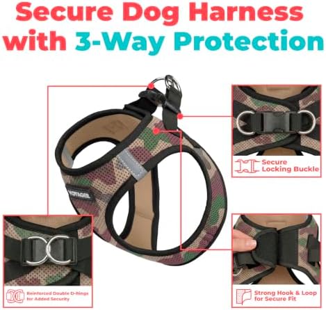 Voyager Step-in Air Dog Vest Harness - Army, XXX-Small - Image 2