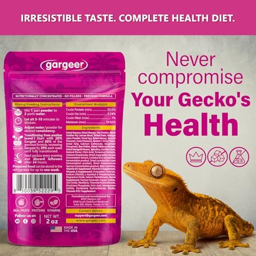 Gargeer 2oz Picky Geck Growth Formula - Crested Gecko Food. Made in USA - Image 2