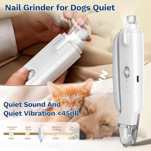 2-in-1 Dog Nail Clippers ＆ Grinder: Rechargeable Pet Trimmer with LED Light - Image 4