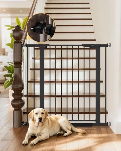 InnoTruth 29.6-39.1 in Wide x 35.5 in High Extra Tall Baby Gate, Black by InnoTruth