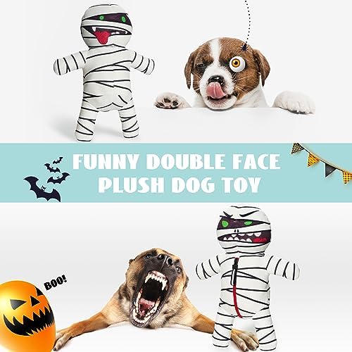 Nocciola Halloween Zombie Mummy Dog Toys with Organs: Funny Cool Hide and Seek Squeaky Chew Toys for Puppies, Small and Medium Size Breed, Plush Stuffed Cognitive Puzzle Toys for Training - Image 2