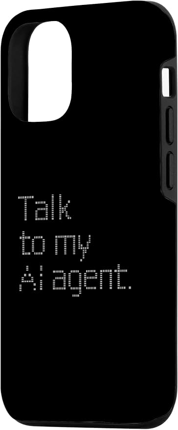 Talk to My AI Agent - Minimalist Tech Design Case for iPhone 12/12 Pro - Image 2