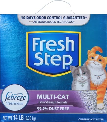 Fresh Step Clumping Cat Litter, Multi-Cat Odor Control, 14 lbs (Pack of 2) - Image 2
