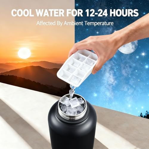Cibaabo Insulated Dog Water Bottle 32oz Keep Water Cool with 2 Bowls - Image 3