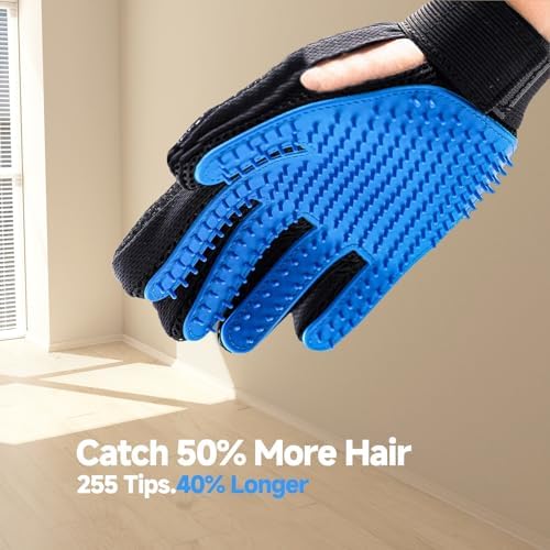NVNAN 2-in-1 Pet Grooming Glove and Fabric Hair Remover - Image 6