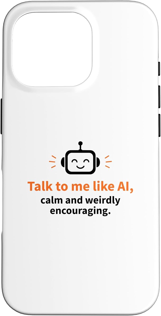 AI Robot Calm Encouraging Tech Support Case for iPhone 16 Pro by Unknown