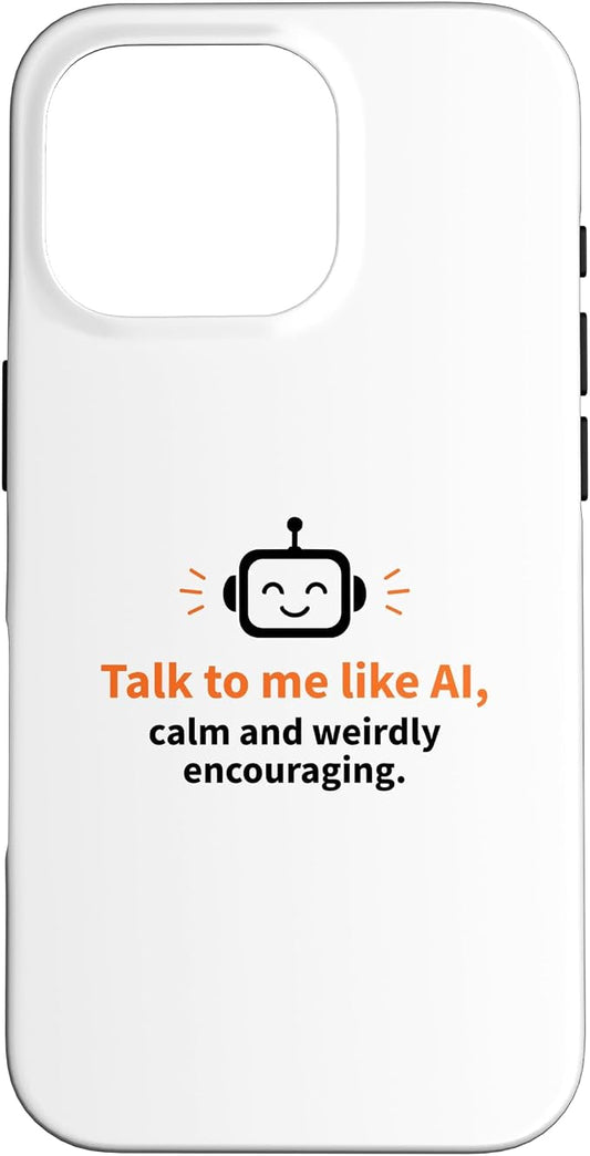 AI Robot Calm Encouraging Tech Support Case for iPhone 16 Pro by Unknown
