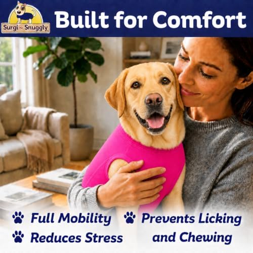 Surgi Snuggly Dog Surgery Recovery Suit, Cone Alternative, Spay/Neuter XLS - Image 5