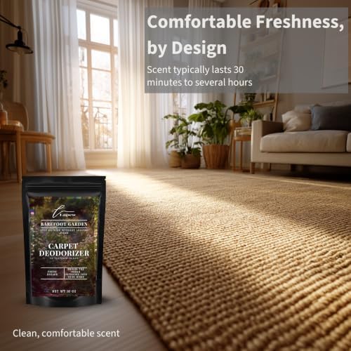 Lapew Barefoot Garden Carpet Deodorizer Powder - Pet Safe Freshener for Vacuuming | Scented Odor Eliminator for Home | 16 oz - Image 5