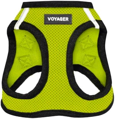 Voyager Step-in Air Dog Vest Harness - Lime Green/Black Trim, Small by BestPetSuppliesLLC